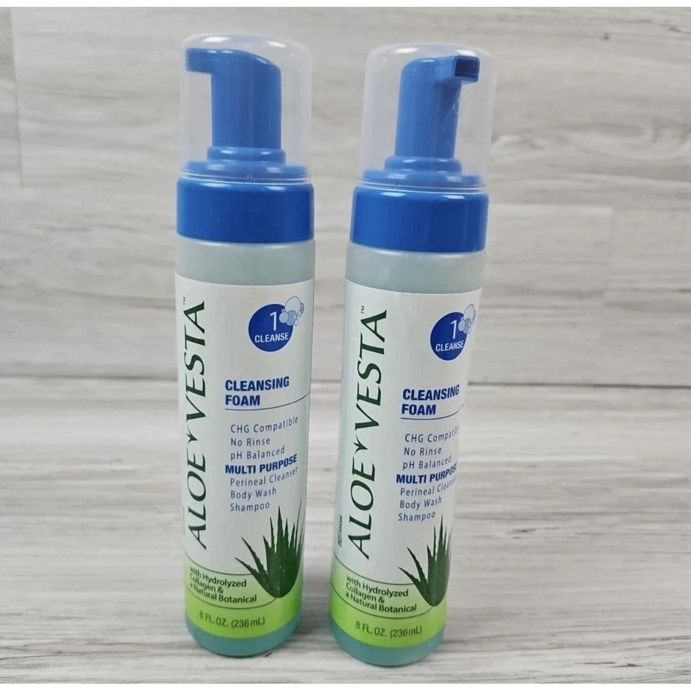 Aloe Vesta Cleansing Foam 8 oz Multi Purpose Lot‎ of 2